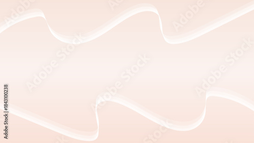 Skin color gradient abstract background with white ribbon frame