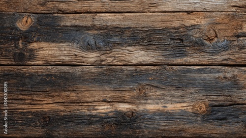 Rustic wooden planks with dark tones. Artificial intelligence image