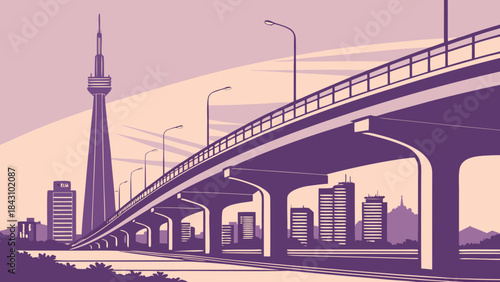 Seoul skyline bridge cityscape captures iconic views at sunset suitable for travel blogs, city guides, tourism websites, and editorial publications.