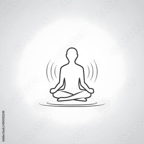 meditation and calm icon 