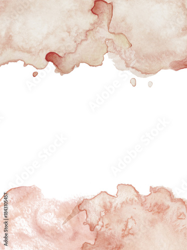 Wallpaper Mural Abstract terracotta watercolor background with a wide white copy space in the middle for warm, inviting designs Torontodigital.ca