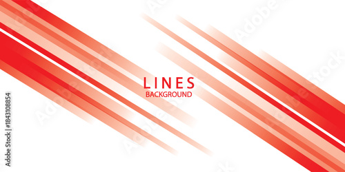 Abstract horizontal light red stripe lines on white background. You can use for ad, poster, template, business presentation. Vector illustration