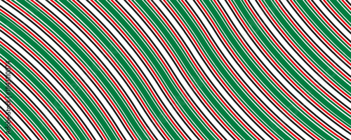 Vintage green candy cane stripes Christmas holiday Vector Pattern. Retro french horizontal ticking stripes green white seamless pattern.vector Eps10