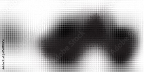 Dotted halftone gradient texture. Vanishing polka dot background. Repeating dots gradation pattern background. Black fading comic pop art overlay backdrop. Raster effect wallpaper. Vector halftone