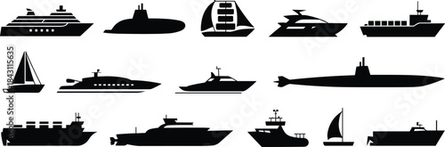 Silhouettes of diverse business professionals in formal attire, ideal for corporate teamwork, office presentation, leadership, HR, and career visuals