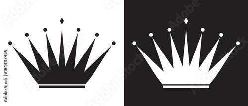 Crown icon set, collection of  vector crown design. modern and abstract crown symbol.