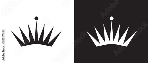 Crown icon set, collection of  vector crown design. modern and abstract crown symbol.