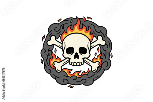 Aggressive Tattoo Illustration vecor design