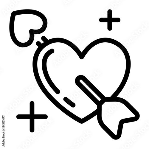 This Cupid's Arrow icon is suitable for Dating App.