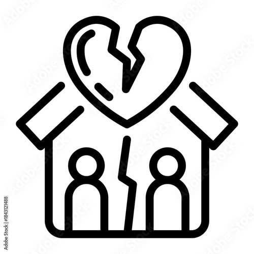 This Divorcee icon is suitable for Dating App.