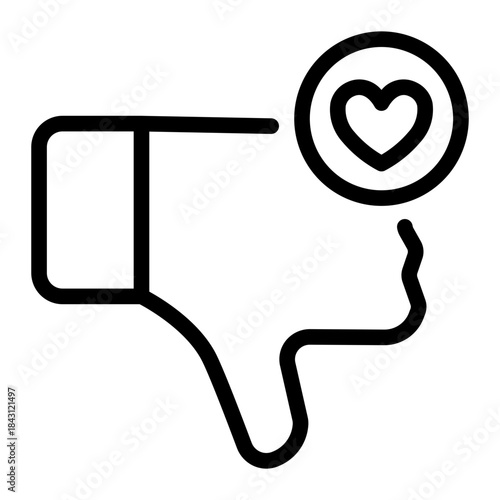 This Dislike icon is suitable for Dating App.