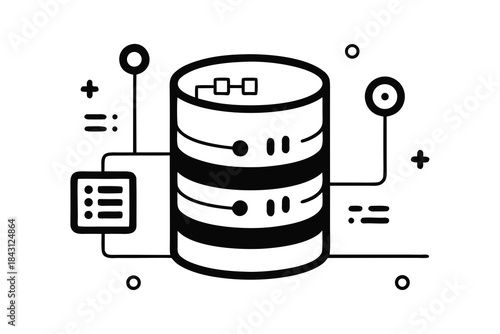database cylinder connection icon