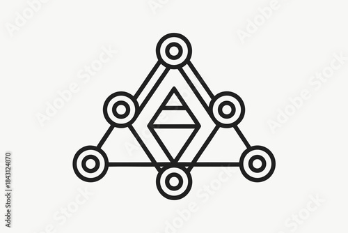 decentralized network nodes icon