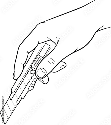 Hand holding a key vector illustration