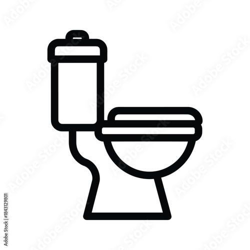 Toilet icon isolated on