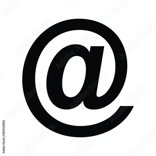 Wallpaper Mural A bold black at symbol isolated on a Torontodigital.ca