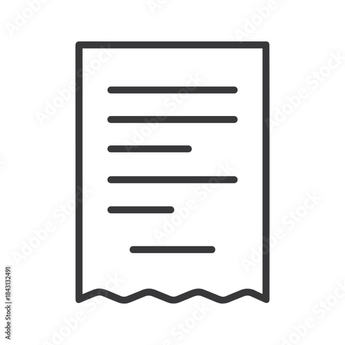 Simple document icon with lines representing text