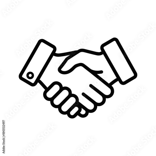 Handshake symbolizing partnership and agreement
