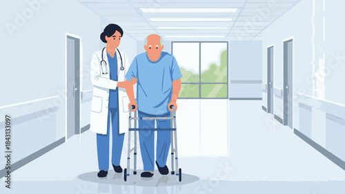 Nurse with elderly person