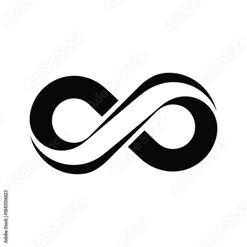 Infinity symbol logo design element