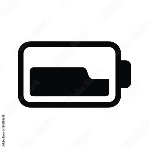 Low battery icon indicating need for recharge