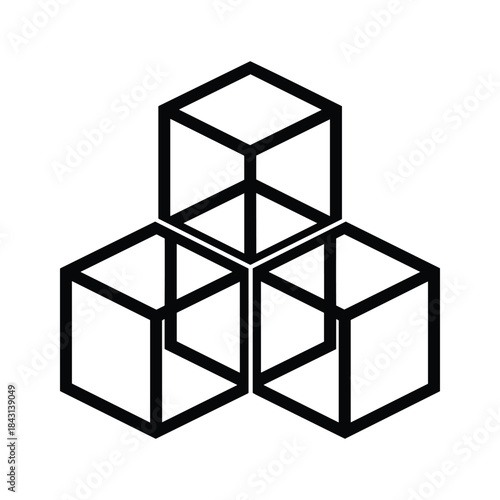 Three dimensional cubes structure