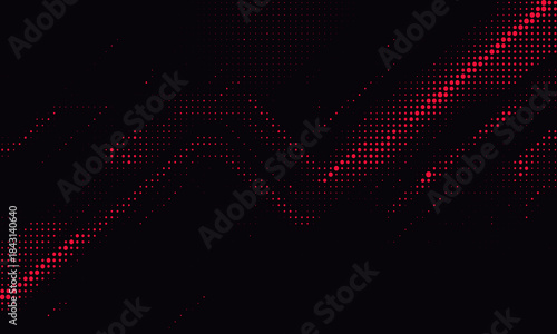 Red halftone dots blue color pattern gradient grunge texture background. Dot pop art comic sport