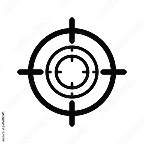 Target icon with concentric circles and crosshairs