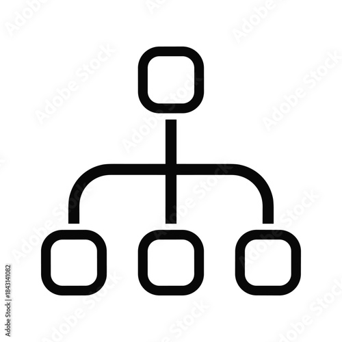 Simple organization chart with three subordinates