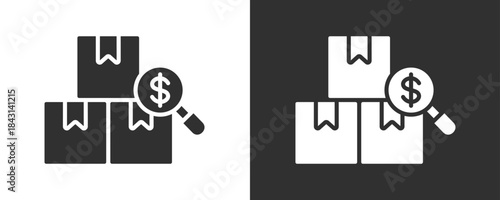 Inventory Icon Set Vector Collection Isolated In Black And White