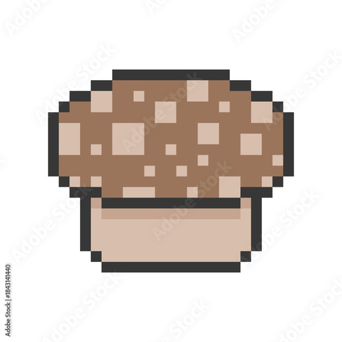 mushroom plant retro pixel art