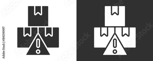 Risk Icon Set Vector Collection Isolated In Black And White