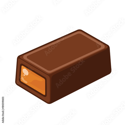 Chocolate candy bar perfect for sweet treat ads, dessert packaging design, confectionery promotions, or social media posts. Irresistible temptations.