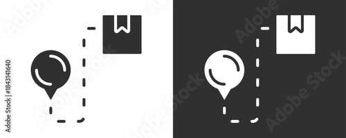 Gps Icon Set Vector Collection Isolated In Black And White