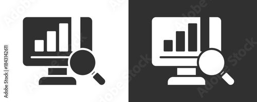 Computer Icon Set Vector Collection Isolated In Black And White