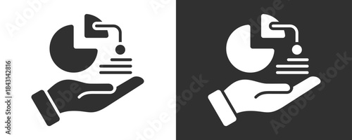 Analysis Icon Set Vector Collection Isolated In Black And White