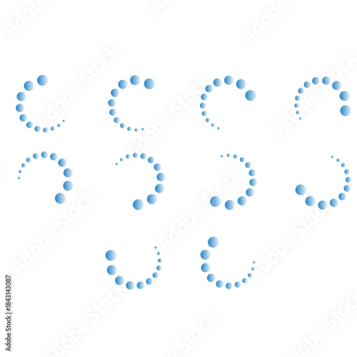 Loading icons progress bar Buffer loader or preloader loading bar signs download upload progress sign symbol buttons