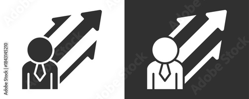 Performance Icon Set Vector Collection Isolated In Black And White