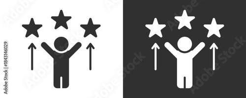 Motivation Icon Set Vector Collection Isolated In Black And White