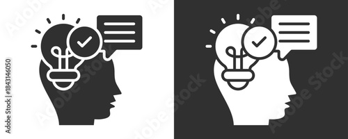 Communication Skills Icon Set Vector Collection Isolated In Black And White