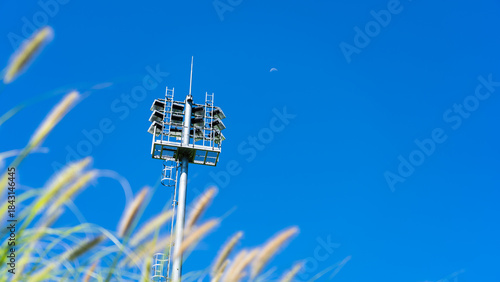 tower, antenna, sky, blue, technology, mobile, communication, phone, construc...
