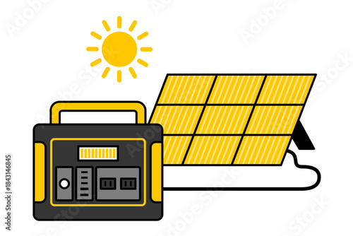 ソーラーパネル（太陽光パネル）によるポータブル電源の充電