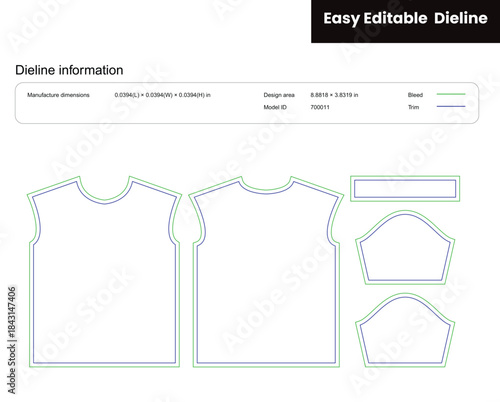 oversize t shirt dieline template box dieline die lines packaging custom dieline  box cardboard box dieline pizza box dieline printable product packaging layout,