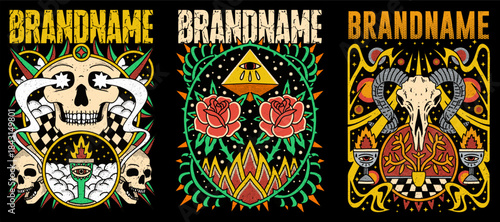 t-shirt illustration band merchandise apparel metal metalcore rock clothing