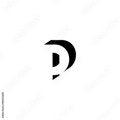PP Negative Space Monogram Logo – Modern Minimal Lettermark Design