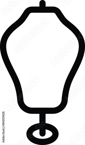 Mannequin dress form outline icon