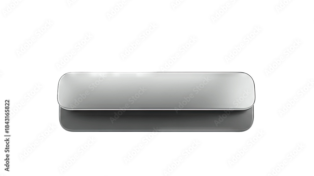 Fototapeta premium Metallic Pencil Case Isolated on White Background