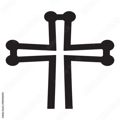 A religious image of the cross or crucifix of Jesus Christ, a powerful symbol of faith, spirituality, and God, often featured in church illustration or montage