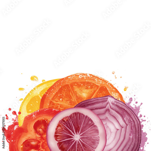 Vegetable Slice Pack – Tomato, Lemon, Onion