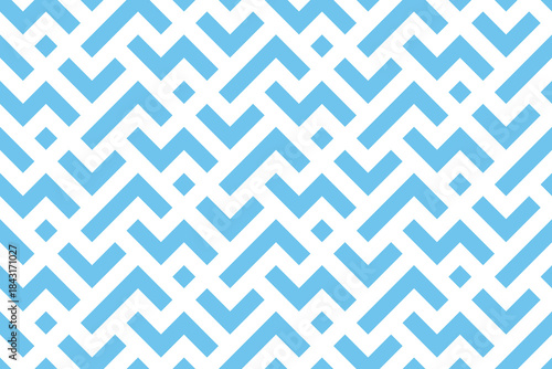 Abstract geometric pattern. A seamless vector background. White and blue ornament. Graphic modern pattern. Simple lattice graphic design